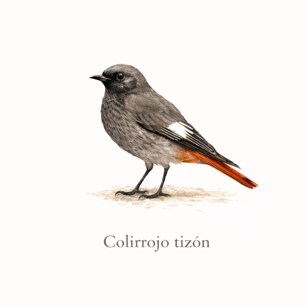 Colirrojo tizón en construcciones tradicionales de Amaya